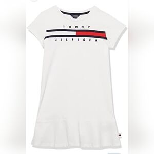Tommy Hilfiger girls Short Sleeve Flag T-shirt Dress